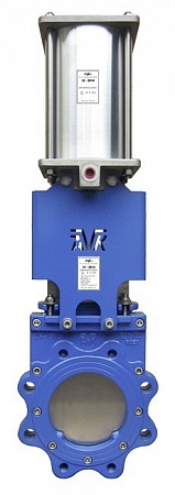 Задвижка AVK 70240 ножевая шиберная, с приводом FESTO