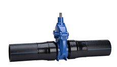 Задвижка AVK 36/80 клиновая с пэ патрубками, SDR11 ПЭ100
